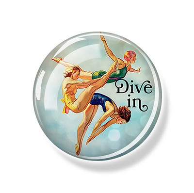 Sea Turtle Fridge Magnet Shark Dolphin Starfish Seahorse 30mm Γυάλινο Μαγνητικό Αυτοκόλλητο Διακοσμητικό Ψυγείο Αναμνηστικά Ωκεανού