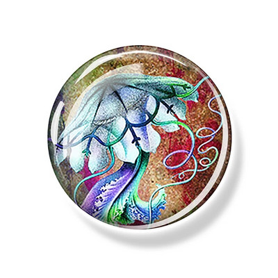 Sea Turtle Fridge Magnet Shark Dolphin Starfish Seahorse 30mm Γυάλινο Μαγνητικό Αυτοκόλλητο Διακοσμητικό Ψυγείο Αναμνηστικά Ωκεανού