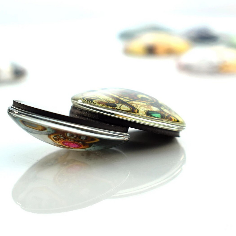 Морска костенурка Магнит за хладилник Акула Делфин Морска звезда Морско конче 30MM Стъклен магнитен стикер Декоративен хладилник Океански сувенири