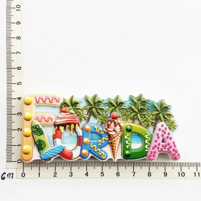 US Fridge Stickers Florida San Francisco Golden Gate Bridge Chicargo Boston Hawaii California Souvenirs America Fridge Magnets