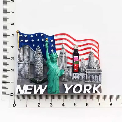 US Fridge Stickers Florida San Francisco Golden Gate Bridge Chicargo Boston Hawaii California Souvenirs America Fridge Magnets