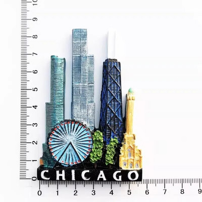US Fridge Stickers Florida San Francisco Golden Gate Bridge Chicargo Boston Hawaii California Souvenirs America Fridge Magnets