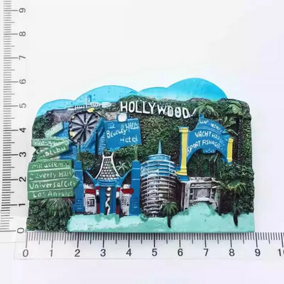 US Fridge Stickers Florida San Francisco Golden Gate Bridge Chicargo Boston Hawaii California Souvenirs America Fridge Magnets