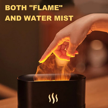 Diffuseur d\'arômes de flamme de simulation 3D, lampe, humidificateur domestique, diffuseur d\'huiles essentielles, diffuseur de parfum, pièce USB, document unique