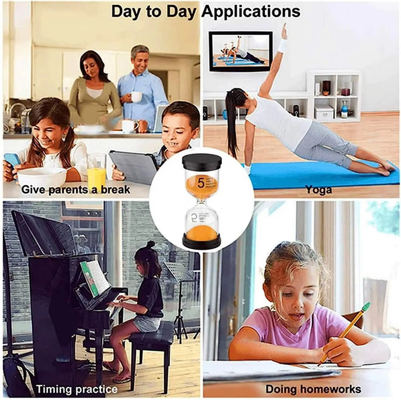 Нов пясъчен таймер 6 цвята пясъчен часовник 1/3/5/10/15/30/60 пясъчен часовник с таймер часовник подарък за деца пясъчен таймер час декорация на дома