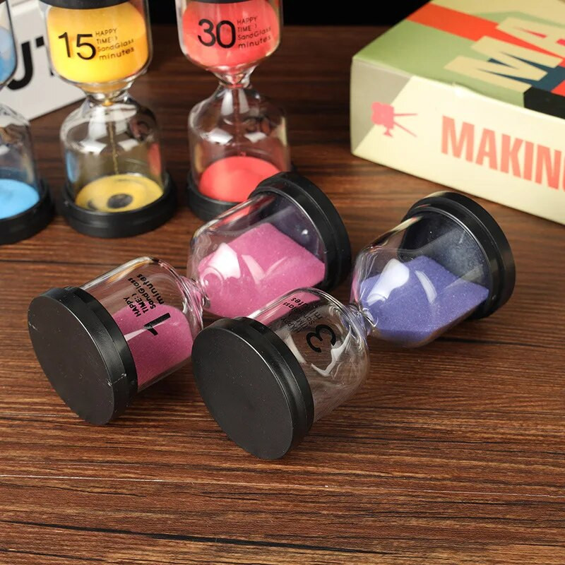 Нов пясъчен таймер 6 цвята пясъчен часовник 1/3/5/10/15/30/60 пясъчен часовник с таймер часовник подарък за деца пясъчен таймер час декорация на дома
