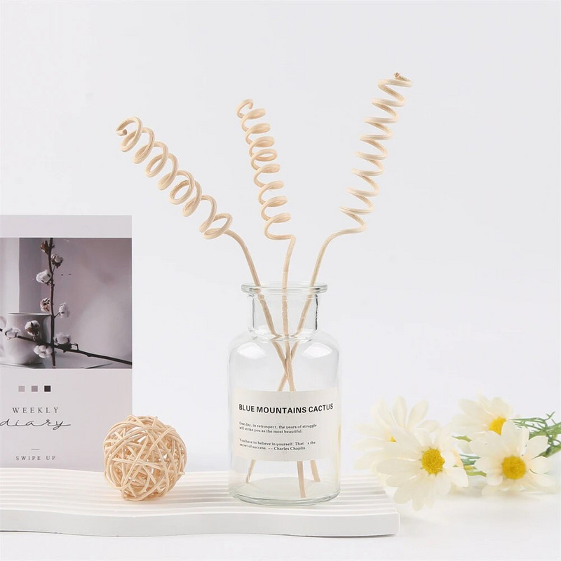 6PCS Ароматерапевтични ратанови пръчици за дифузьор на аромати No Fire Ароматни консумативи за всекидневна Ароматни пръчици без пожар