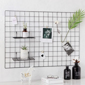 Iron Nordic Home Holder Wall Ins Διακοσμητικό Πλέγμα Διακόσμηση Κορνίζα φωτογραφιών Καρτ ποστάλ DIY Wall Art Οθόνη αποθήκευσης ράφι οργάνωσης ραφιών SW