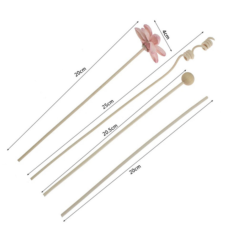 НОВИ 9 БР. Розови цветя Лотос Ратанова тръстика Дифузер Ароматни пръчици Изкуствени цветя Ратанова пръчка Направи си сам Орнаменти Домашен декор