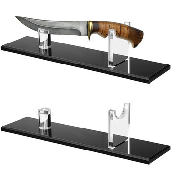Ακρυλική βάση προβολής μαχαιριών με πλαίσιο στήριξης Βάση μαχαιριών κουζίνας Sabre Collection Display Αξεσουάρ διακόσμησης σπιτιού