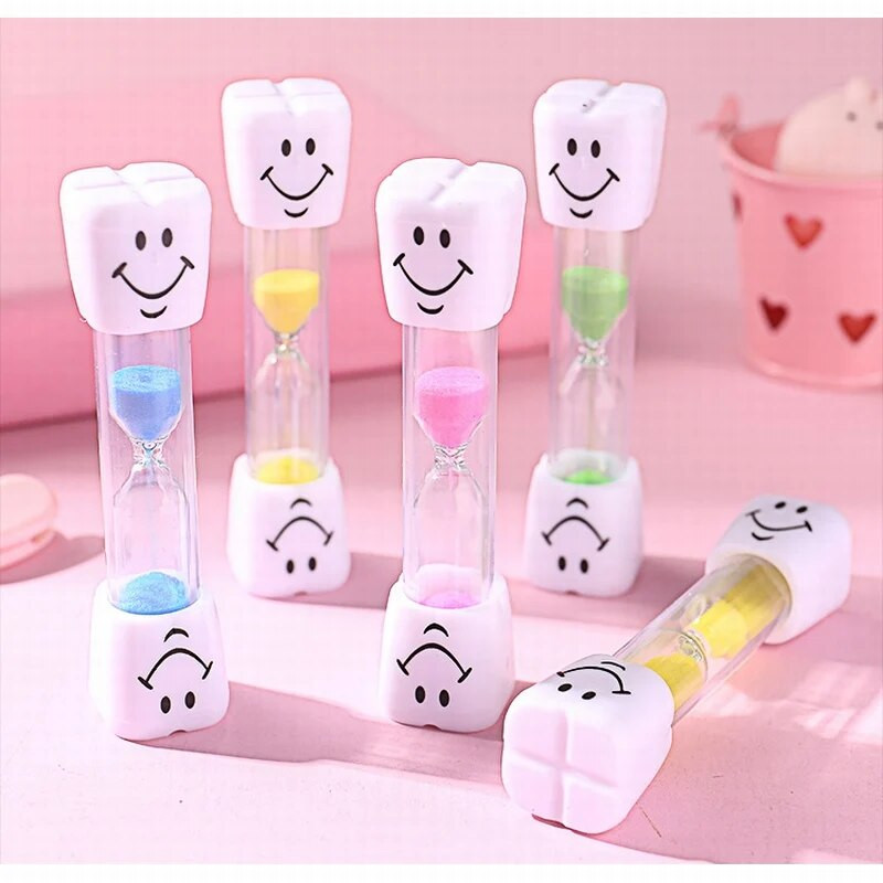 Деца Детски подарък пясъчен часовник четка за зъби таймер 3 минути усмихнато лице за готвене пясъчен часовник пясъчен часовник пясъчен часовник