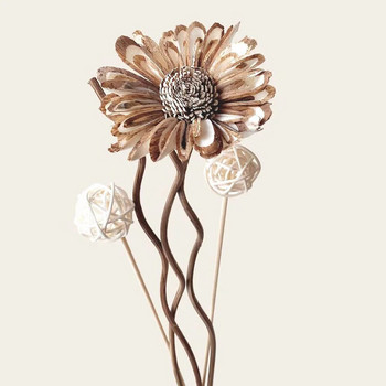 6 ΤΕΜ. Daisy Flower Fragrance Stick Fireless Aromatherapy Rattan Sticks Fragrance Diffuser DIY Home Decor