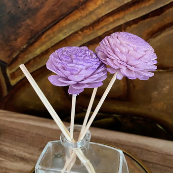 2PCS/lot Цветни цветя без аромат на ратанови пръчици Направи си сам Тръстиков дифузер Резервни аксесоари Декорация на домашен хол