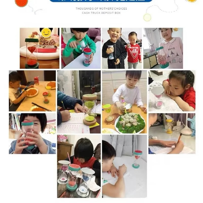 Пясъчен часовник 1/3/5/8/10/15/30 минути Пясъчен таймер Пясъчен часовник Настолен орнамент Тоалетна Таймер Деца Детски подарък Декорация на дома