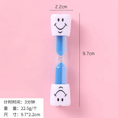 Vaikų dovanų smėlio laikrodis dantų šepetėlio laikmatis 2-3 minutės Gaminimas Besišypsantis veidas Smėlio laikrodis Šepetys smėlio stiklas