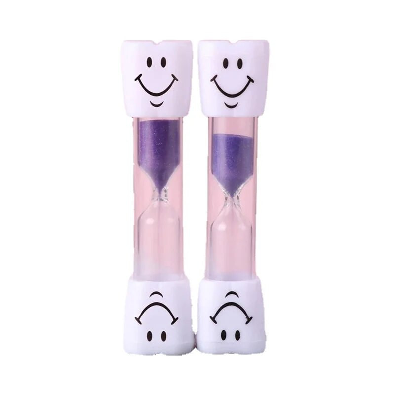 Vaikų dovanų smėlio laikrodis dantų šepetėlio laikmatis 2-3 minutės Gaminimas Besišypsantis veidas Smėlio laikrodis Šepetys smėlio stiklas