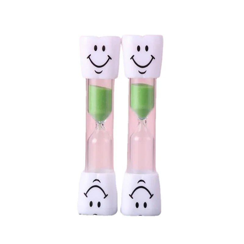 Vaikų dovanų smėlio laikrodis dantų šepetėlio laikmatis 2-3 minutės Gaminimas Besišypsantis veidas Smėlio laikrodis Šepetys smėlio stiklas