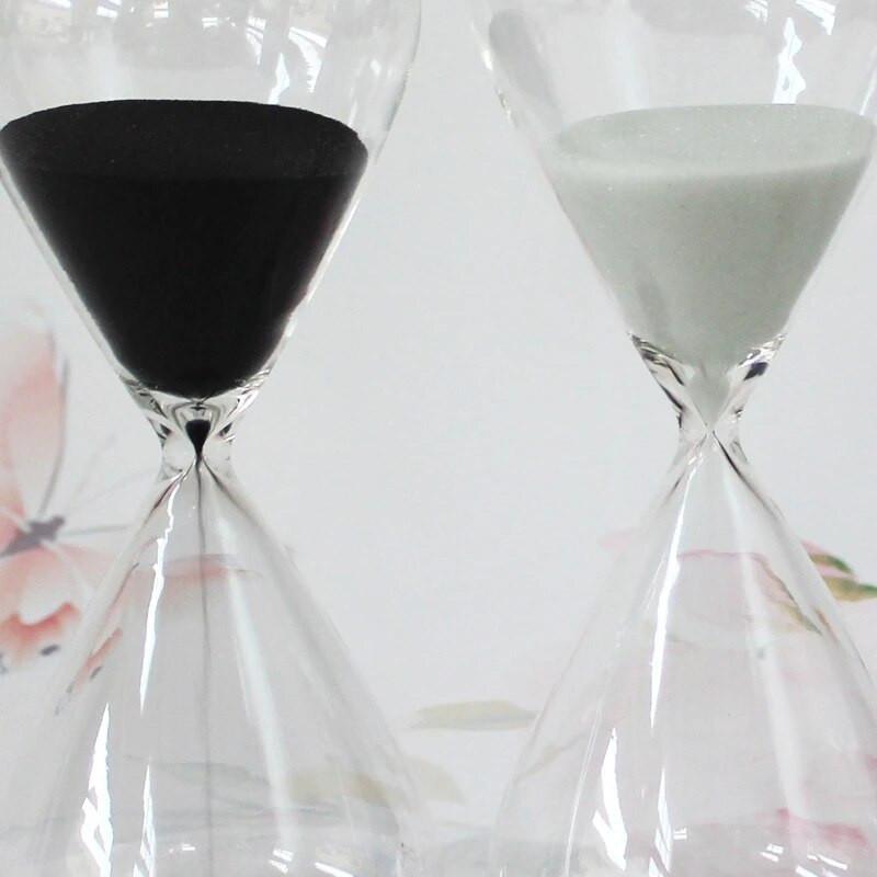 5-30 минути стъклен пясъчен часовник, таймер, цветен коничен настолен пясъчен часовник, декорация на дома, занаяти, подарък за рожден ден за Свети Валентин