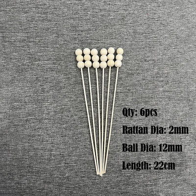 6 tk puidust pallipulgad kodulõhnaõli õli aroomiteraapia hajuti rotangist pulgad Pilliroo hajutipulgad DIY kodukaunistuseks