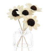 5 ΤΕΜ. Daisy Flower Rattan Sticks Fireless Fragrances Reed Diffuser Stick Diy Ornaments Διακόσμηση σπιτιού