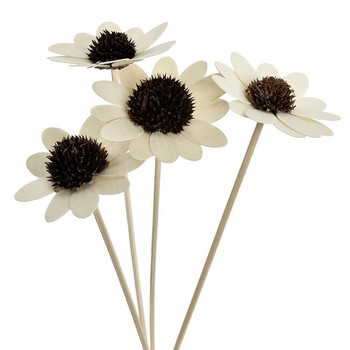 5 ΤΕΜ. Daisy Flower Rattan Sticks Fireless Fragrances Reed Diffuser Stick Diy Ornaments Διακόσμηση σπιτιού