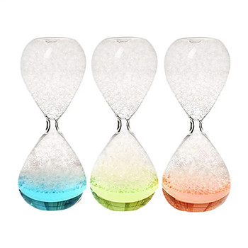 Creative Bubble Singing Hourglass Liquid Motion Timer Glass Construction Craft Birthday Gifts for Faimly Children Friends Kids