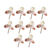 10 τμχ Rattan Reed Sticks Straight Φυσικό Άρωμα Reed Diffuser Aroma Oil Diffuser Rattan Sticks with Flower Rose Home
