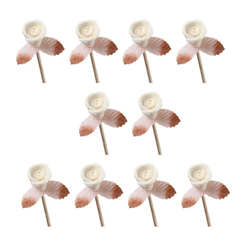 10 kom štapića od trske od ratana Ravni prirodni mirisni difuzor od trske Difuzor za aroma ulja Štapići od ratana s cvijetom ruže Home