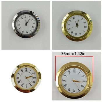 Ρολόι Quartz Movement Στρογγυλά ρολόγια Ένθετο κεφαλής Classic Clock Craft για γυναίκες Ανδρικά ανταλλακτικά με ρολόγια