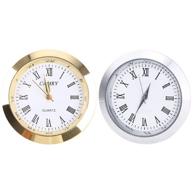 Часовник Кварцов механизъм Кръгли часовници Вложка за глава Класически часовник Craft за жени Мъже, носещи часовник Доставки за резервни части