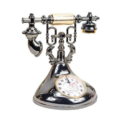 Retro telefonimudel Äratuskell Timekeeper Desktop Ornament A0KF