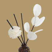 ΝΕΟ 1 ΤΕΜ/4 ΤΕΜ. Ασημένιο Fan Leaf Fragrance Stick Fireless Aromatherapy Sticks Rattan Fragrance Diffuser Diy Home Decor