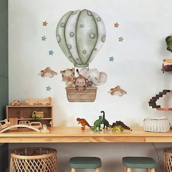 Ελέφαντα αυτοκόλλητα τοίχου για παιδικά δωμάτια Παιδικό δωμάτιο Animal plane Διακοσμητικά βινύλια για τοίχους Αυτοκόλλητα τοίχου κινουμένων σχεδίων Παιδί