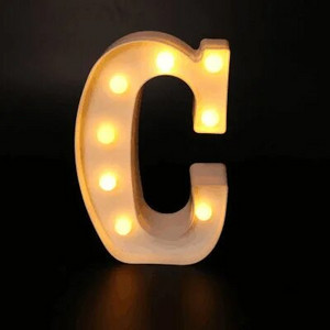 Led Letter Light Luminous 26 Αγγλικό Αλφάβητο Creative Led Battery Night Lamp Ρομαντικό πάρτι διακόσμηση σπιτιού Διακοσμητικά γράμματα φωτιστικό