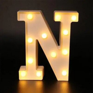 Led Letter Light Luminous 26 Αγγλικό Αλφάβητο Creative Led Battery Night Lamp Ρομαντικό πάρτι διακόσμηση σπιτιού Διακοσμητικά γράμματα φωτιστικό