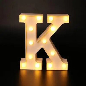 Led Letter Light Luminous 26 Αγγλικό Αλφάβητο Creative Led Battery Night Lamp Ρομαντικό πάρτι διακόσμηση σπιτιού Διακοσμητικά γράμματα φωτιστικό