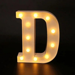 Led Letter Light Luminous 26 Αγγλικό Αλφάβητο Creative Led Battery Night Lamp Ρομαντικό πάρτι διακόσμηση σπιτιού Διακοσμητικά γράμματα φωτιστικό