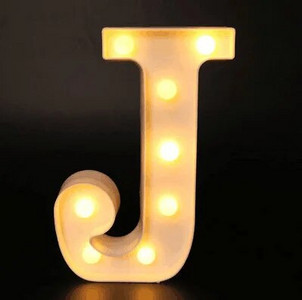 Led Letter Light Luminous 26 Αγγλικό Αλφάβητο Creative Led Battery Night Lamp Ρομαντικό πάρτι διακόσμηση σπιτιού Διακοσμητικά γράμματα φωτιστικό