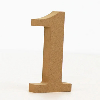 1 бр. 10 см дървени цветни числа 0-9 Дървени Направи си сам арабски цифри Художествени занаяти Стоящи партита Сватбен домашен декор