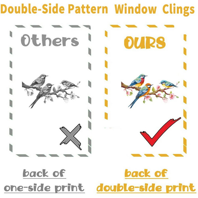 76PCS Пролет Лято Стикер за залепване на прозорец Акварел Лале Цветя Пеперуда Флорални шарки Стикер за прозорец за партита в дома