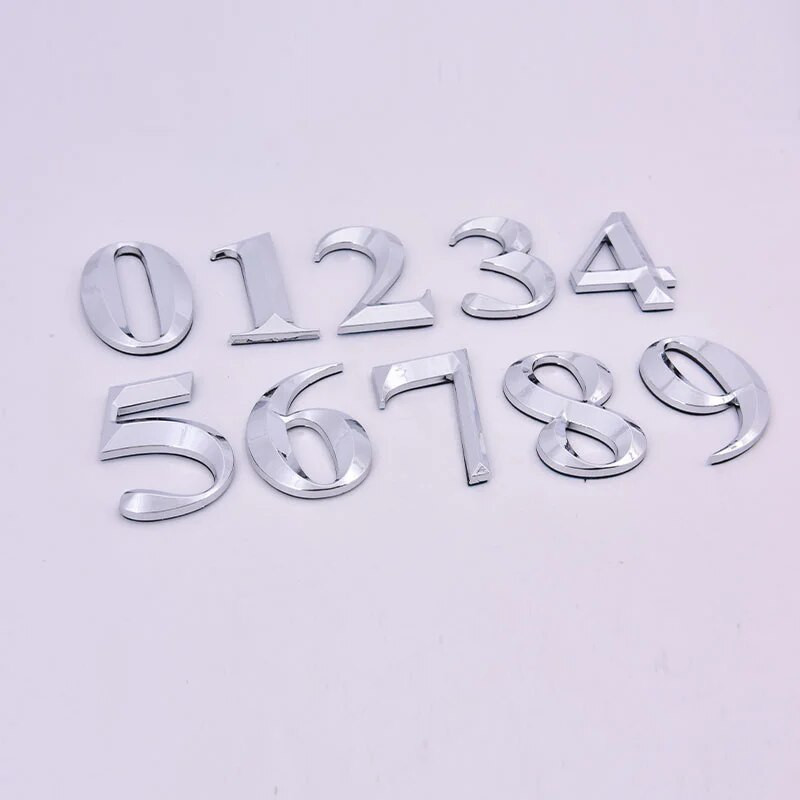 1 vnt. lipnūs 3D numerių lipdukai Kambario namo numerio lentelės ženklas, skirtas namo buto spintelės lentelės pašto dėžutės lauko durų numeriams
