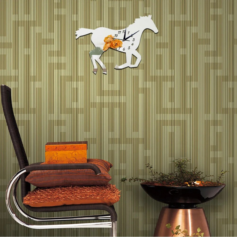 uus 3d vaikne kell Magamistoa seinakell Loominguline elutoa rattav peegelkell kvartskell