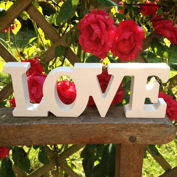 LOVE/LAGH/LIVE Στολίδι σε σχήμα γράμματος Ξύλινες χειροτεχνίες Τραπέζι σπιτιού Διακοσμητικό γαμήλιο πάρτι Δημιουργική διακόσμηση Velantine\'s Day Decor