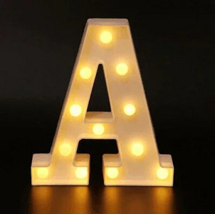 Lumini luminoase cu litere LED creative DIY Lumină cu numere alfabetice pentru casa de vacanță, nuntă, ziua de naștere, decorarea petrecerii de Ziua Îndrăgostiților