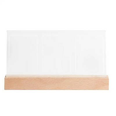 Desktop Decor 3 σε 1 Κορνίζα φωτογραφιών 3 ιντσών Ακρυλικό LED Light Instant Film Κάμερα για Fujifilm Instax Mini Επετειακή κορνίζα