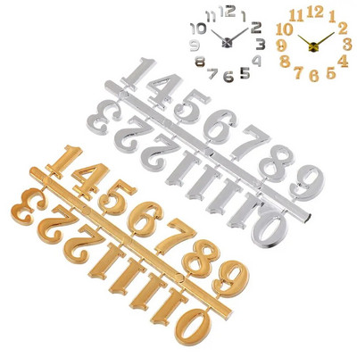 1 Σετ Εργαλεία επισκευής DIY Ψηφιακή επαναφορά Ρωμαϊκοί αριθμοί Αριθμοί ρολογιού Αξεσουάρ Αραβικός αριθμός Ανταλλακτικά ρολογιού χαλαζία