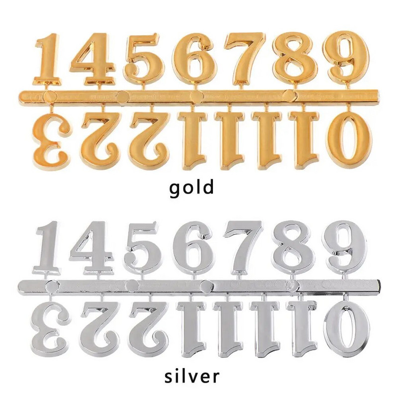 1 комплект Направи си сам инструменти за ремонт Цифрово възстановяване на римски цифри Часовник Цифри Аксесоари Арабски номер Части от кварцов часовник