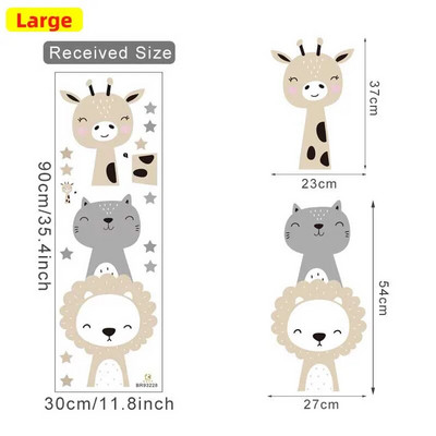 Γελοιογραφία Cute Lion Bunny Ζώα του δάσους αστέρια Αυτοκόλλητα τοίχου Bear Deer Αυτοκόλλητα τοίχου για Παιδικό Δωμάτιο Παιδικό δωμάτιο Νηπιαγωγείο Δωμάτιο Υπνοδωμάτιο Τοιχογραφίες