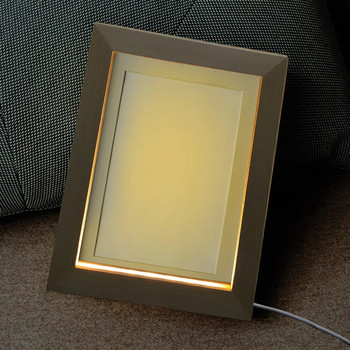 Светеща стойка за фоторамка, подарък, настолна дървена LED светлина, картина, проста декорация