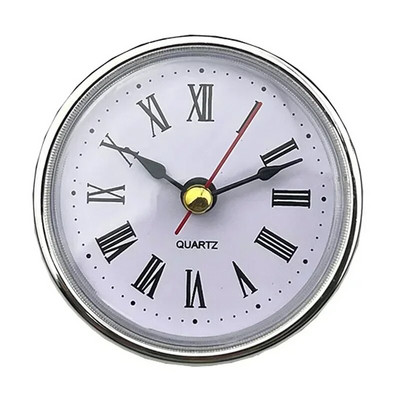 Classic Clock Craft Quartz Movement 2-1/2" (65mm) Στρογγυλά ρολόγια Κεφαλή ένθετο ρωμαϊκό αριθμό Mayitr Μικρό ρολόι Αραβικοί αριθμοί